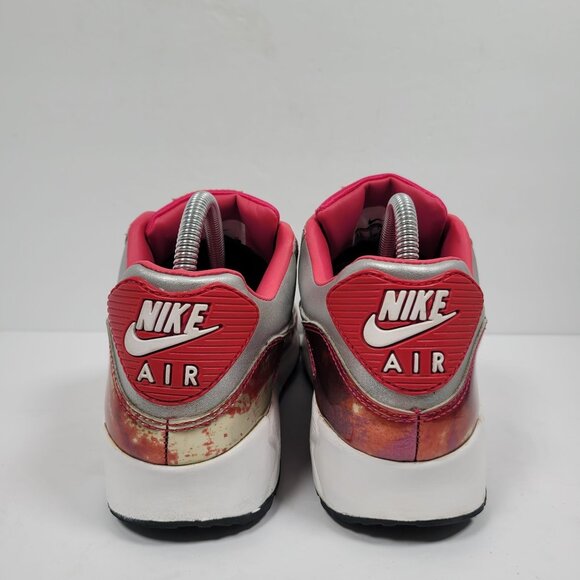 Nike Air Max 90 Premium Air Brush Women's Silver Pink 744596-001 US Size 8.5 - Picture 4 of 10